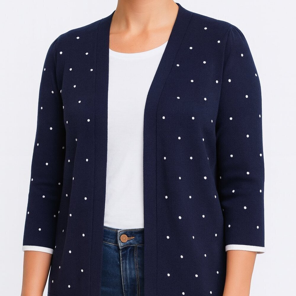 Chloe & Jasmine Baltic Sea Polka Dot Cardigan Medium NWT